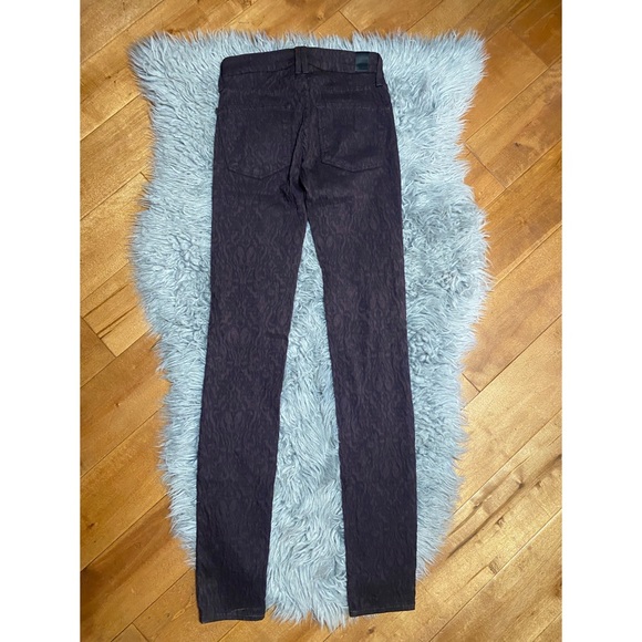 Vince Skinny Stretch Textured Mulberry Pants 24 - Picture 4 of 6